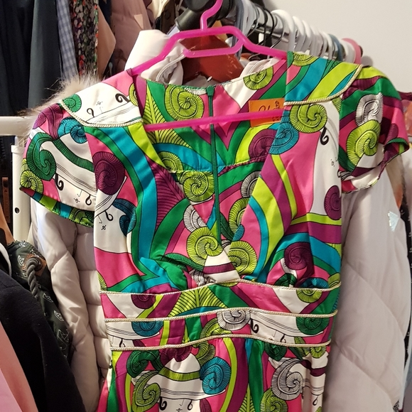 Voom Silk Multi Colored Dress - Picture 4 of 16